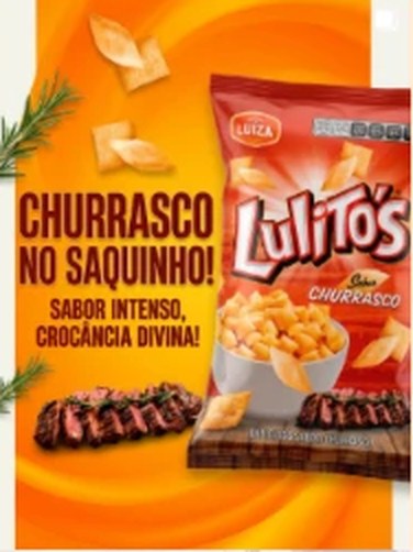Salgadinho Lulitos sabor Churrasco